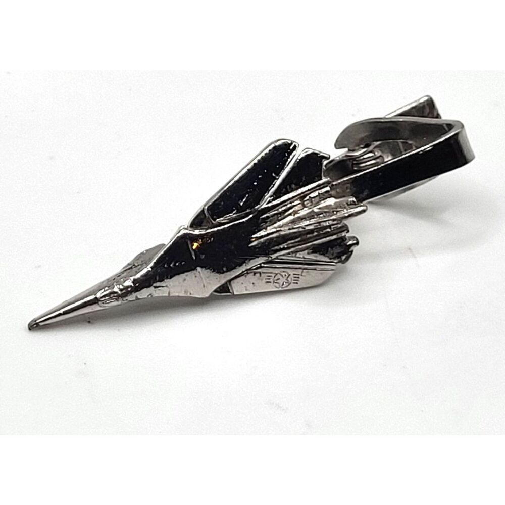 Vintage Fighter Jet Tie Clip 2in